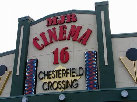 MJR Chesterfield Crossing Digital Cinema 16 - Front Courtesy Scott Biggs (newer photo)
